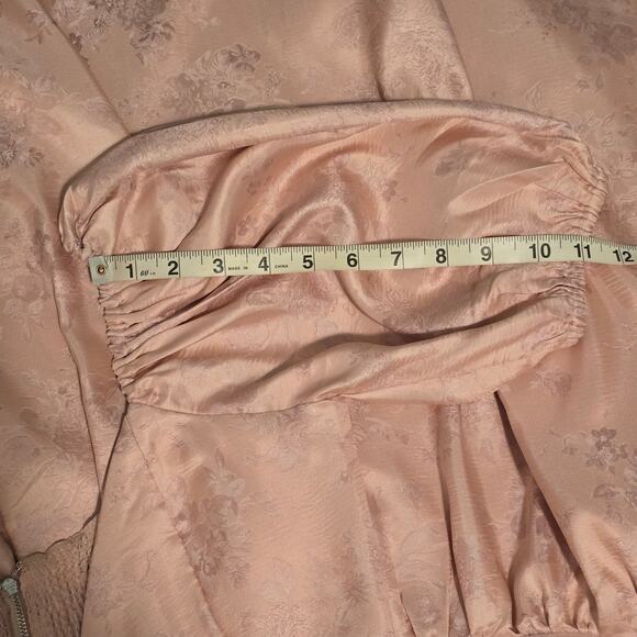V. Chapman The Emma Dress in Light Pink Windsor Brocade Sz 8 - Picture 6 of 15